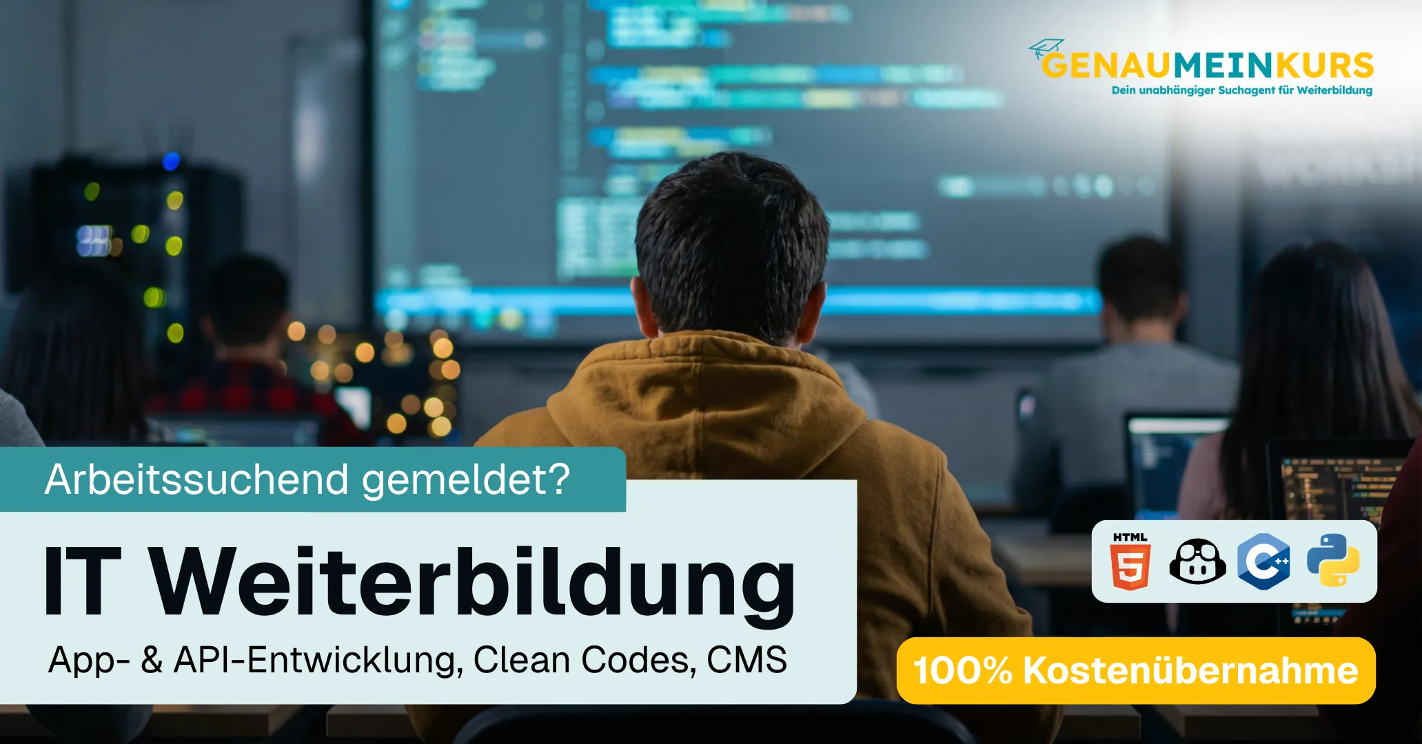 IT Weiterbildung – 100% Kostenübernahme